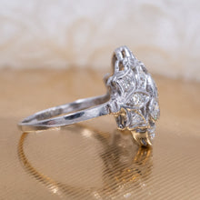 Art Deco Platinum & Diamond Cocktail Ring