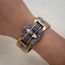 Victorian Ornate Hinged Floral Cuff