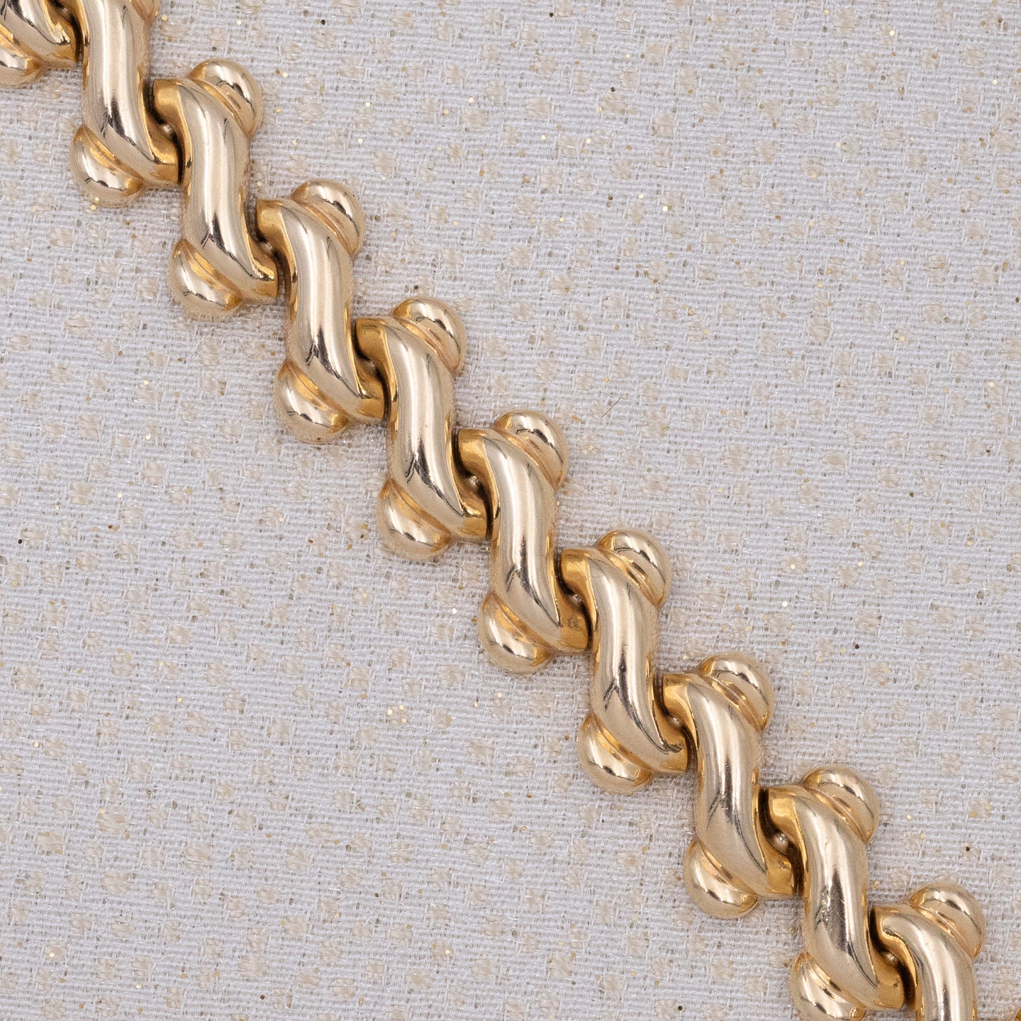 Gold Wave Link Bracelet c1980