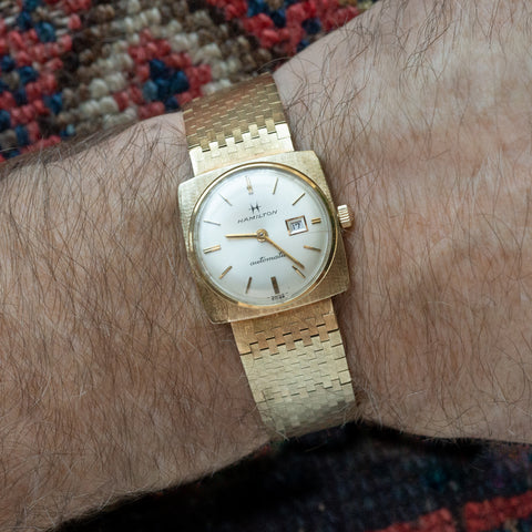 Gold Hamilton Wristwatch C. 1960s