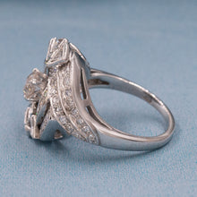 Midcentury 1.50 Carat Diamond Swirl Ring