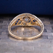 Antique Diamond & Sapphire Ring C. 1910s