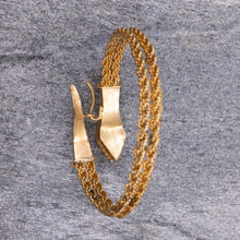 Snake Bangle with Rose-Cut Diamonds