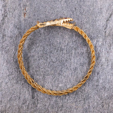 Snake Bangle with Rose-Cut Diamonds