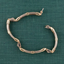 Double Tube-Link Bracelet with Diamonds c1980