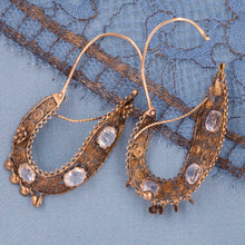 Antique Paste Poissarde Earrings