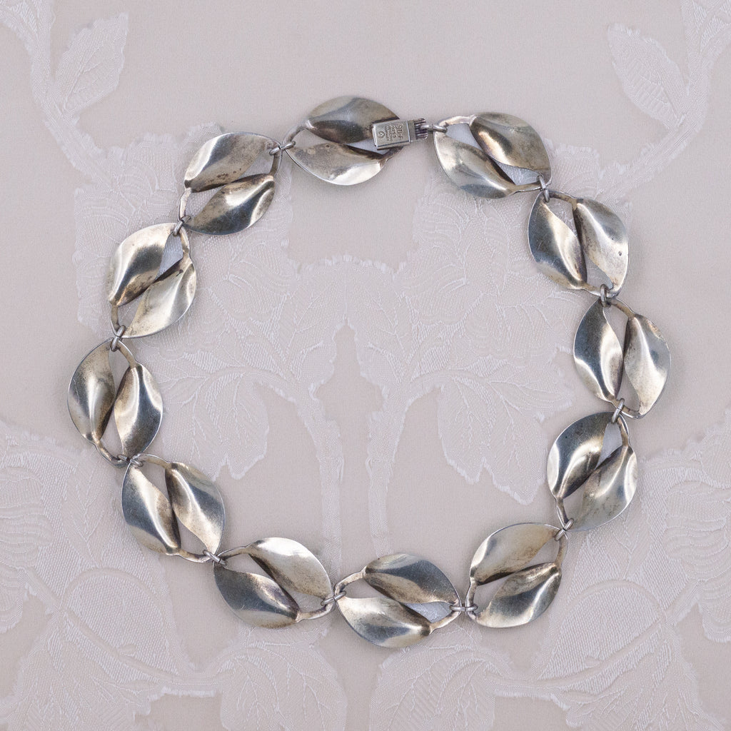 David Andersen Sterling and Enamel Choker – Pippin Vintage Jewelry