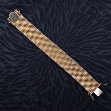 Mid-Century Woven Gold Bracelet