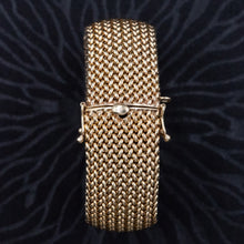 Mid-Century Woven Gold Bracelet