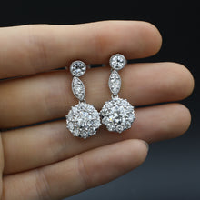 5 Carat Old European Diamond Drop Earrings
