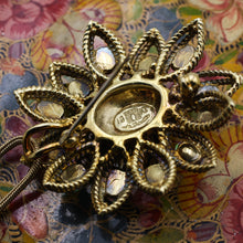 Late 1960s Fine Opal Pendant Brooch by La Triomphe