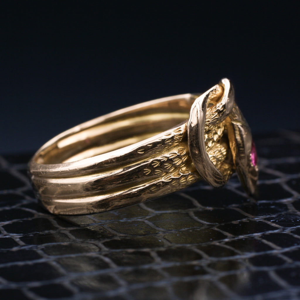 1930s Men's Ruby Snake Ring – Pippin Vintage Jewelry