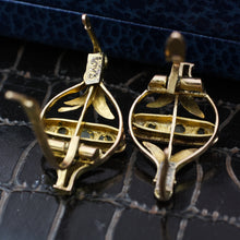 Victorian Rose Gold and Seed Pearl Earrings