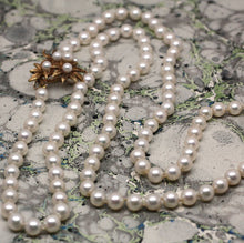 14K Japanese Cultured Pearl Rope Necklace
