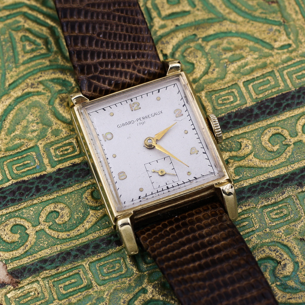 1930s 40s Girard Perregaux 14k Watch Pippin Vintage Jewelry