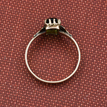 c1880 Green Tourmaline Rose Gold Ring