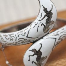 Circa 1930s-1940s White Siam Sterling Bracelet