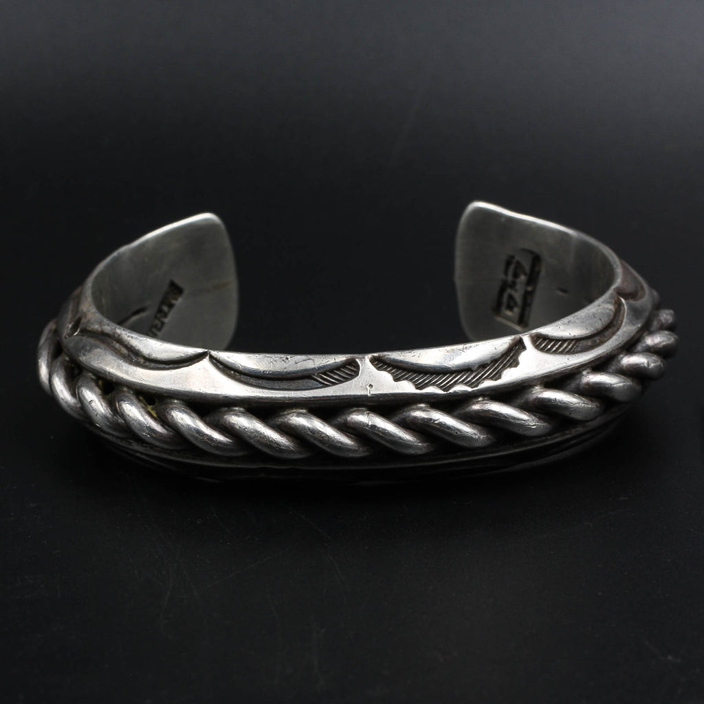 Orville Tsinnie Navajo Sterling Cuff c1970 – Pippin Vintage Jewelry