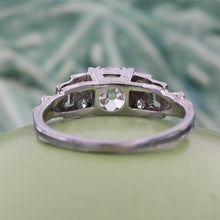 1.25 Carat Old Mine Diamond Deco Ring