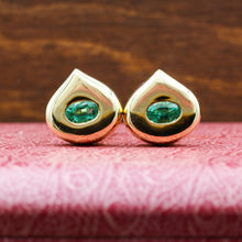 c1980 18k Chaumet Fine Emerald Earrings