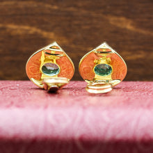 c1980 18k Chaumet Fine Emerald Earrings