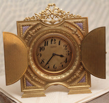 Circa 1900 Girard Perregaux Guilloche Dore Bronze Clock
