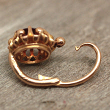 Circa 1900 18K Almandine Garnet Earrings