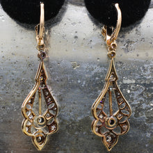 1930s Diamond Drop Chandelier Earrings