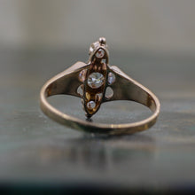 c1890 Rose Gold Diamond Ring