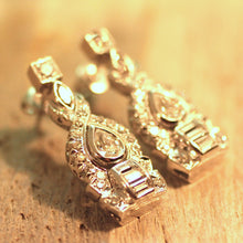 Circa 1940-1950 Platinum Diamond Earrings
