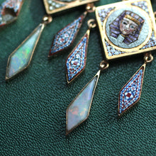 Circa 1840-1870 Micro Mosaic Egyptian Revival Earrings
