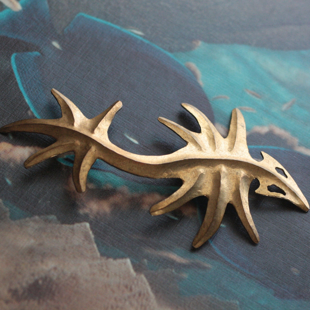 Circa 1980's Herve Van Der Straeten Fish Pin – Pippin Vintage Jewelry