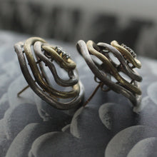 1980's Handmade 18K Diamond Earrings