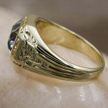 1930s-50s Handmade 4 Carat Aquamarine Ring