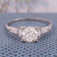 Mid-Century 1.30 Carat Transitional Diamond Ring