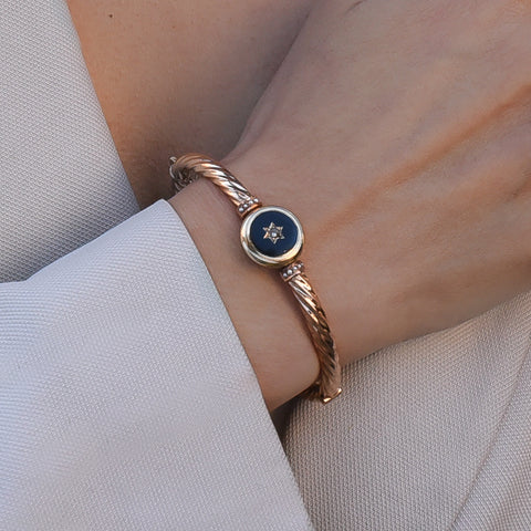 Antique Onyx Memorial Bracelet