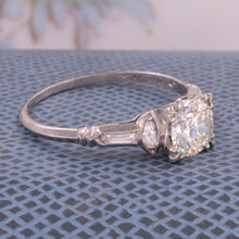 Mid-Century 1.30 Carat Transitional Diamond Ring