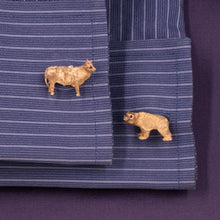 Bull & Bear Market Cufflinks c1980