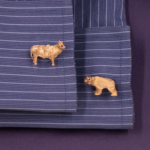 Bull & Bear Market Cufflinks c1980