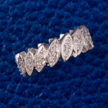 Diamond Eyelet Wide Eternity Band c1950