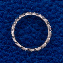 Diamond Eyelet Wide Eternity Band c1950