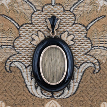 Jet Memorial Locket c1870