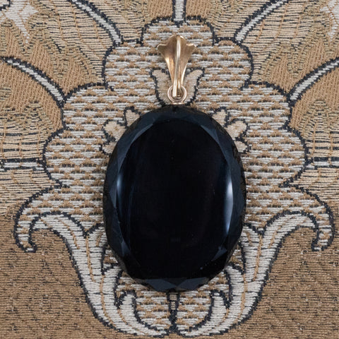 Jet Memorial Locket c1870