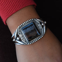 Native American Petrified Wood Cuff c1960