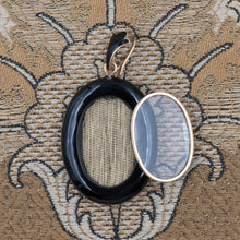 Jet Memorial Locket c1870