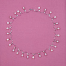 Akoya Pearl and Diamond Scalloped Collar Necklace c1980