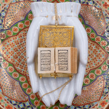 Gold Filigree Locket with Miniature Quran
