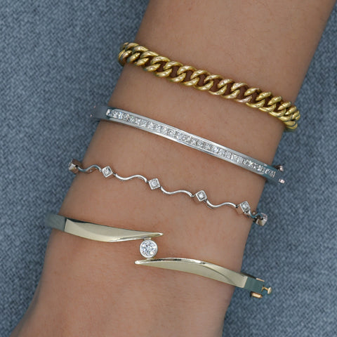 Gold Curb Chain Bracelet