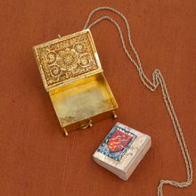 Gold Filigree Locket with Miniature Quran
