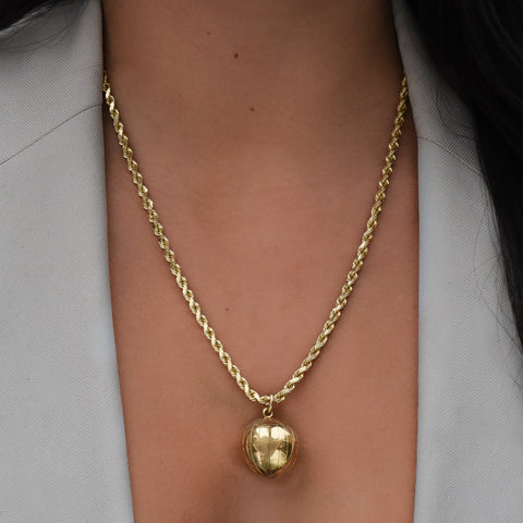 Solid Gold Rope Chain c1980